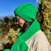 Hand-knitted Woollens (Hornet-Green)